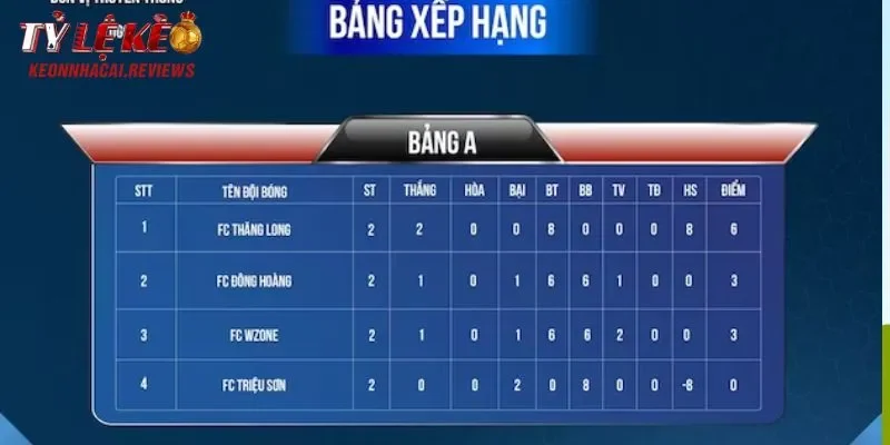 Những thông tin BXH cung cấp